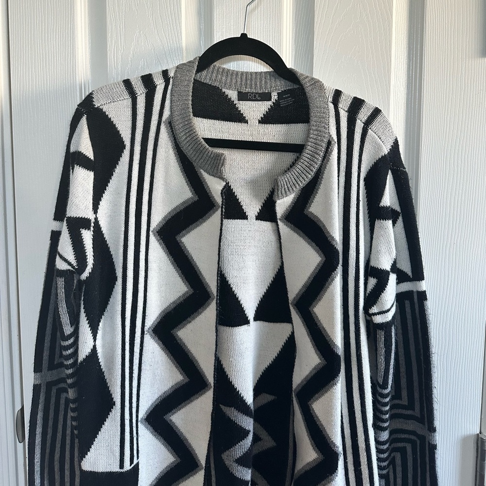 Rdi Geometric Patterned Cardigan - image 1